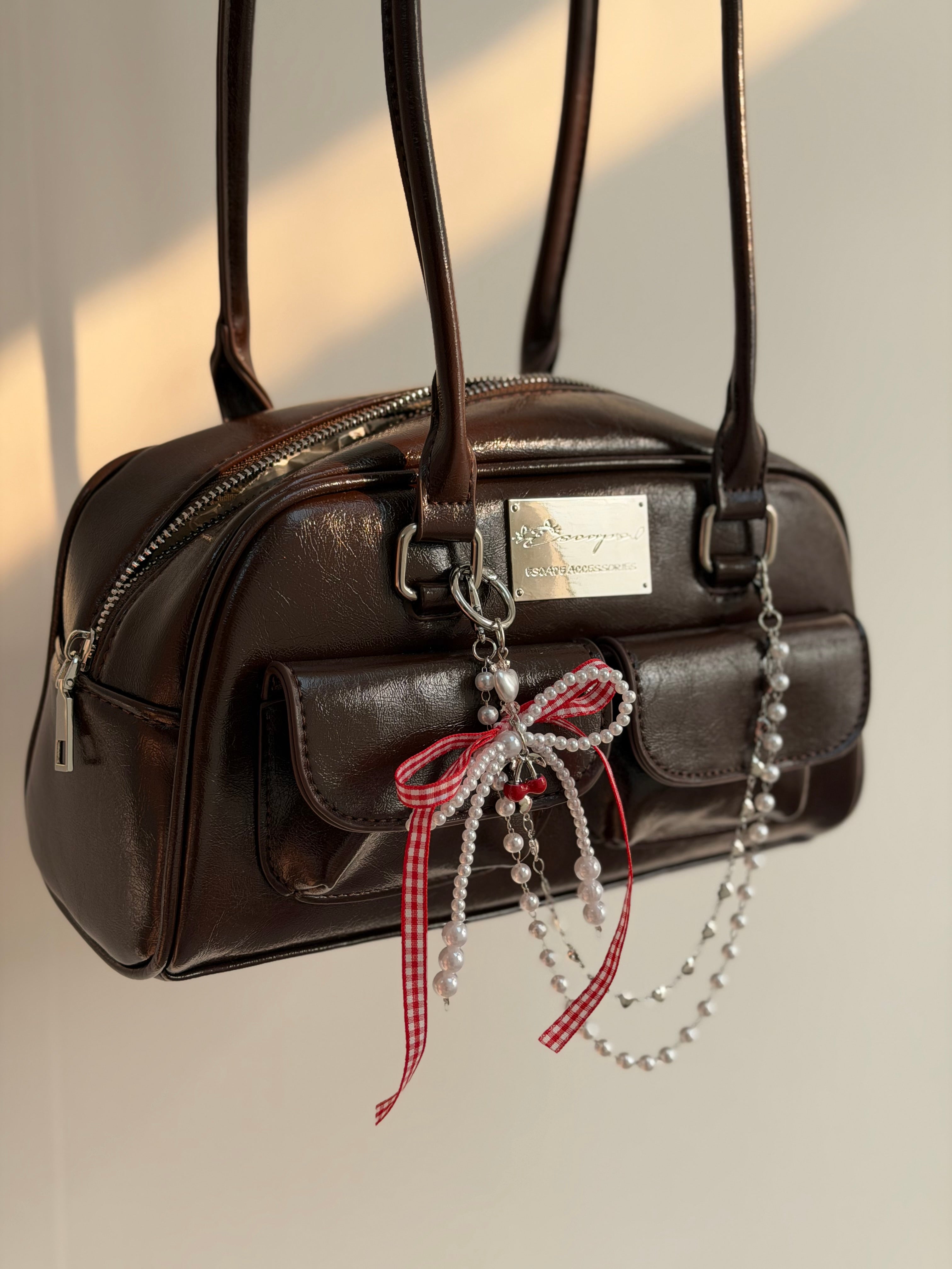 日系圓角側背包