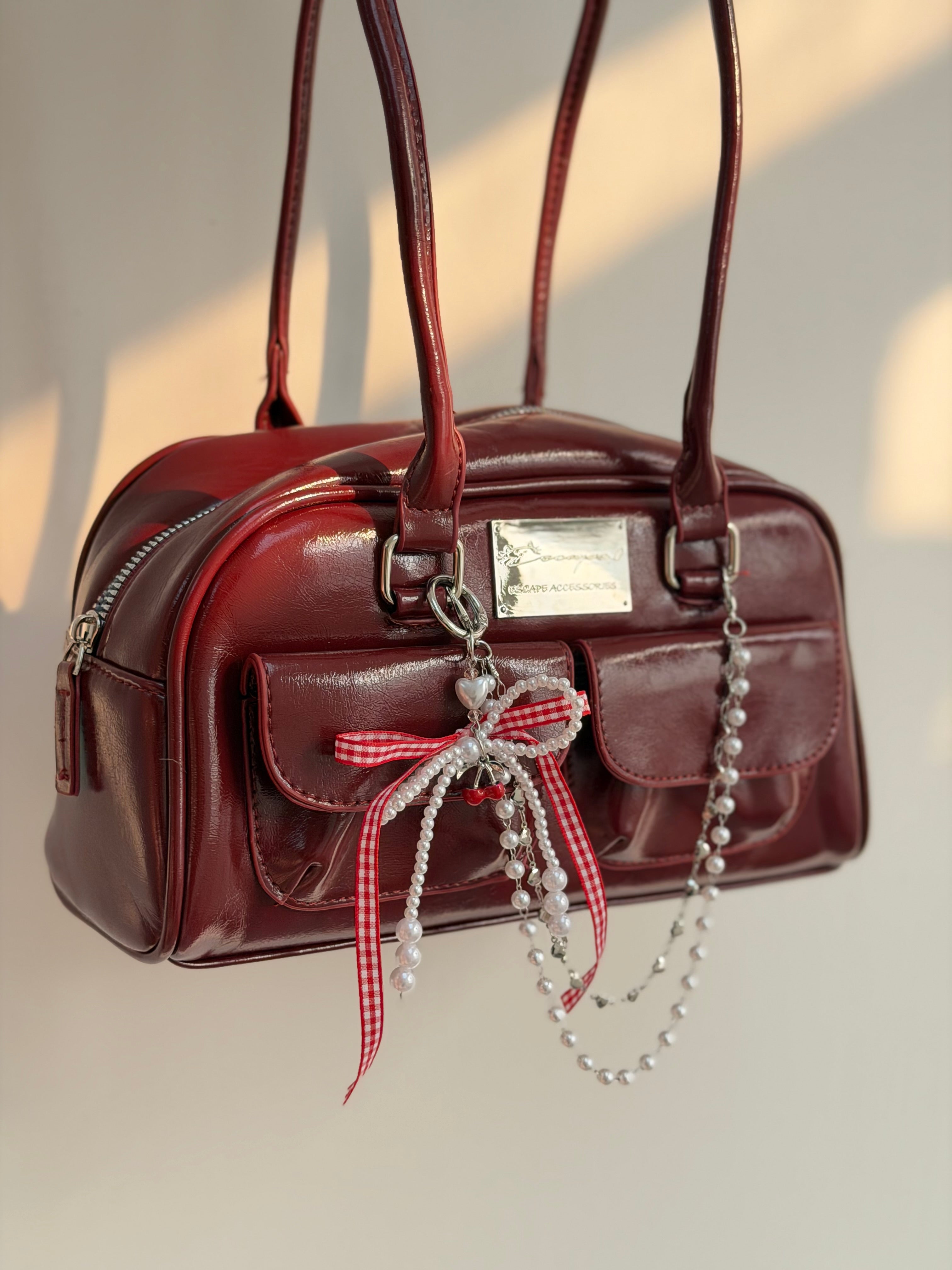 日系圓角側背包