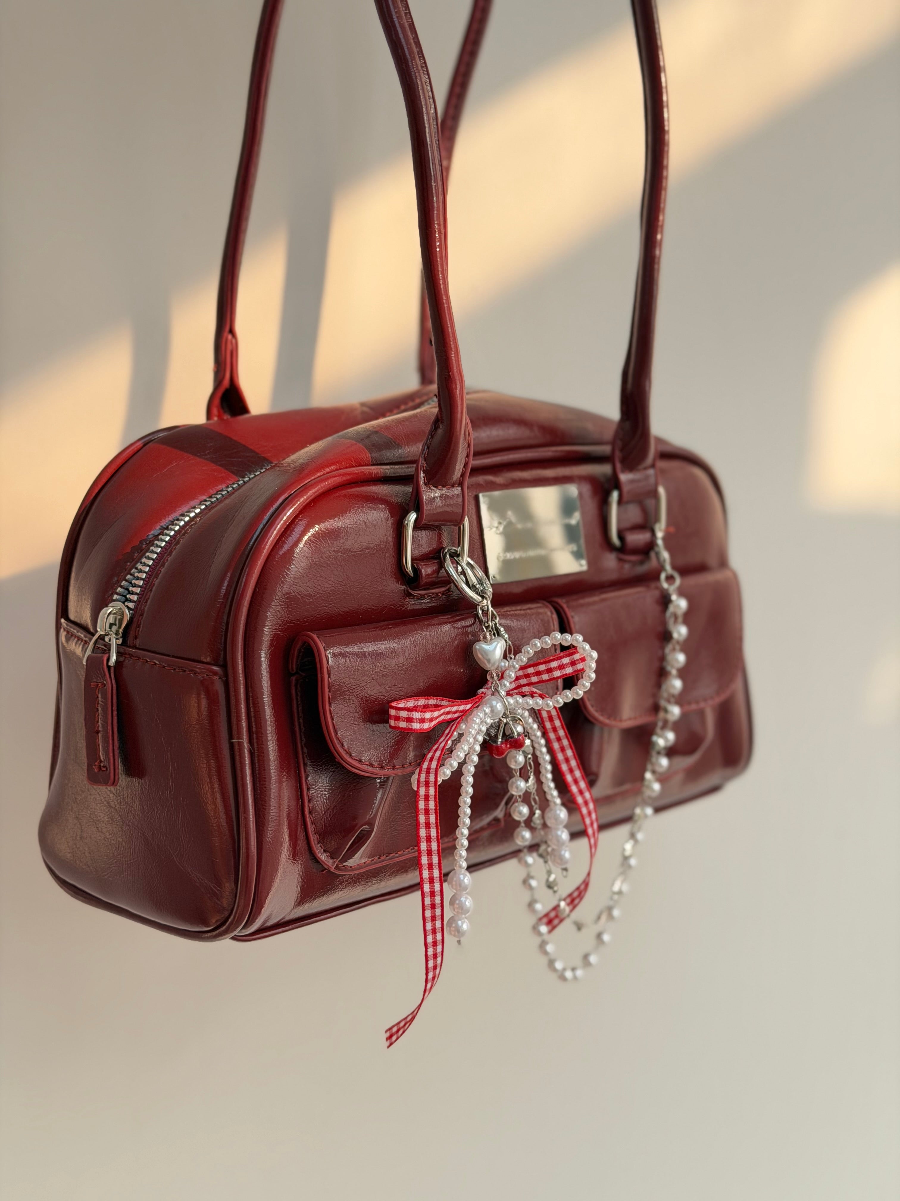 日系圓角側背包