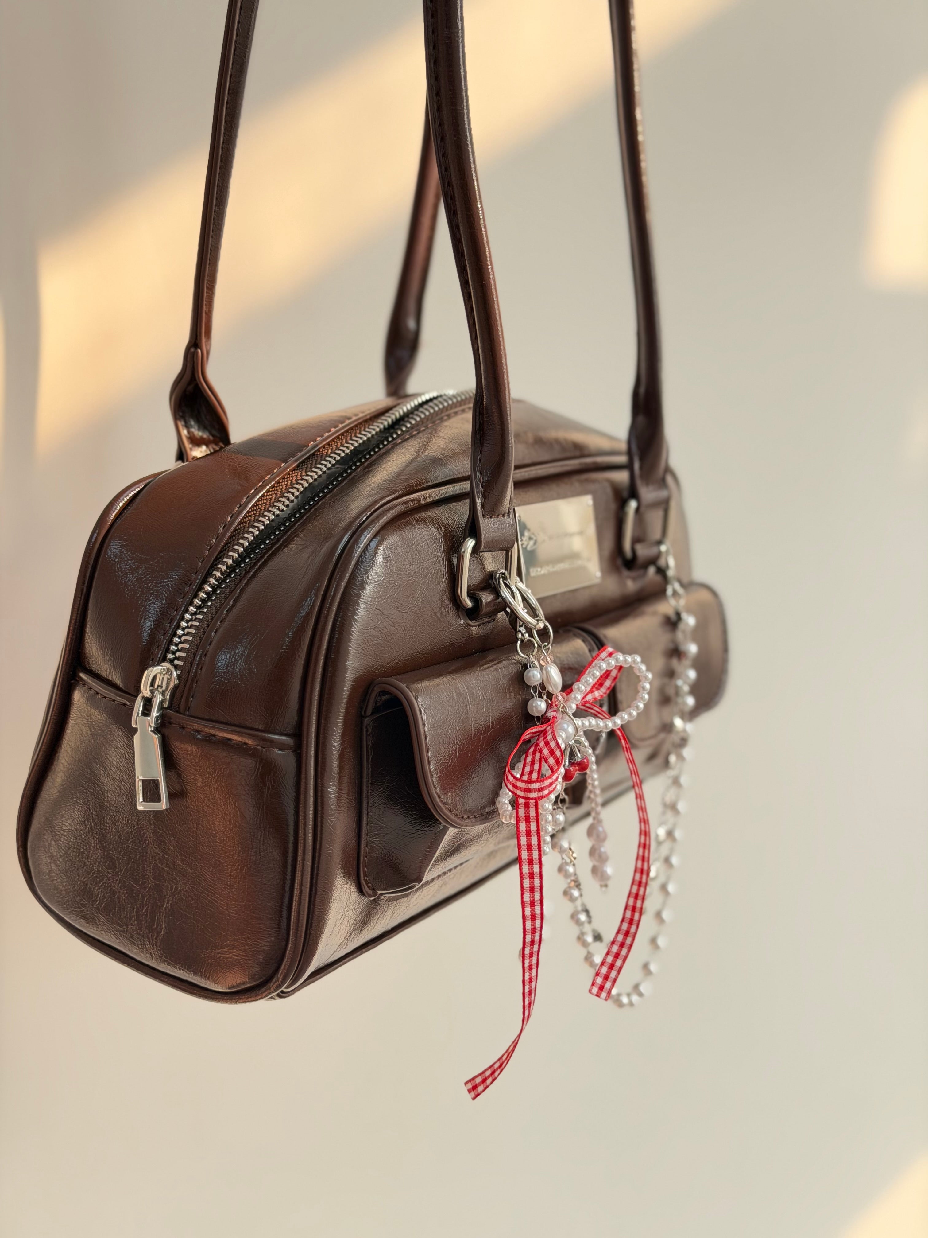 日系圓角側背包