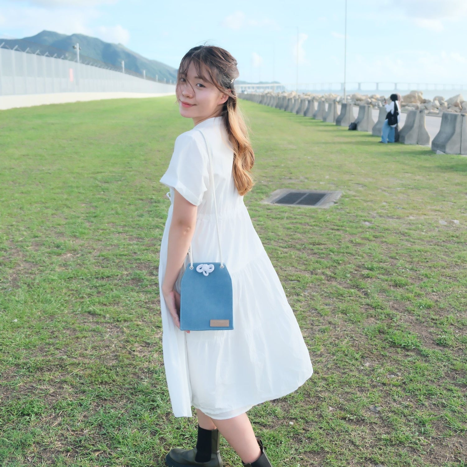 【New】Denim Omamori Cloth Bag - (3 colors)