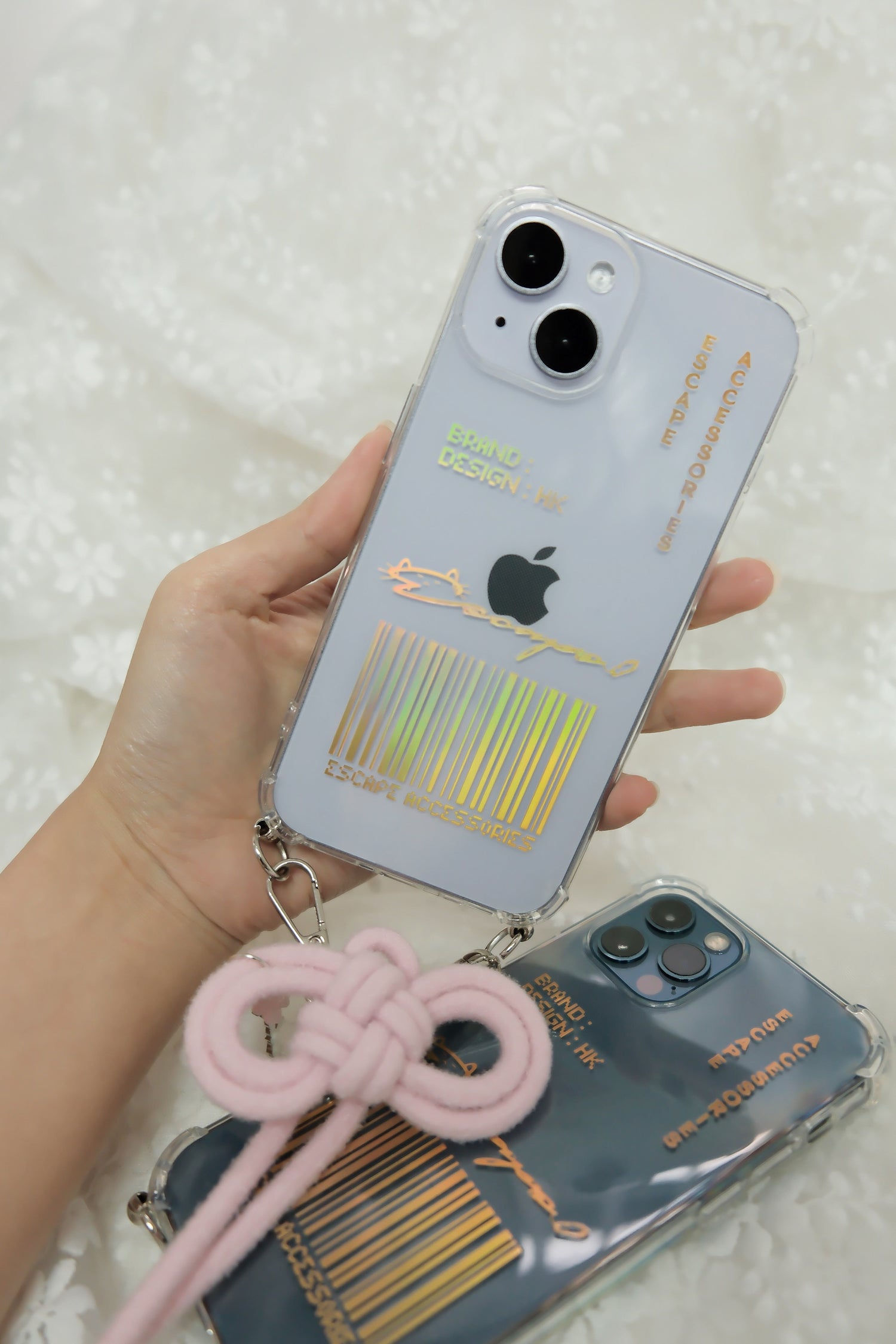 透明Apple手机壳| 手机保护壳(有金属挂圈)| 手机绳专用手机壳