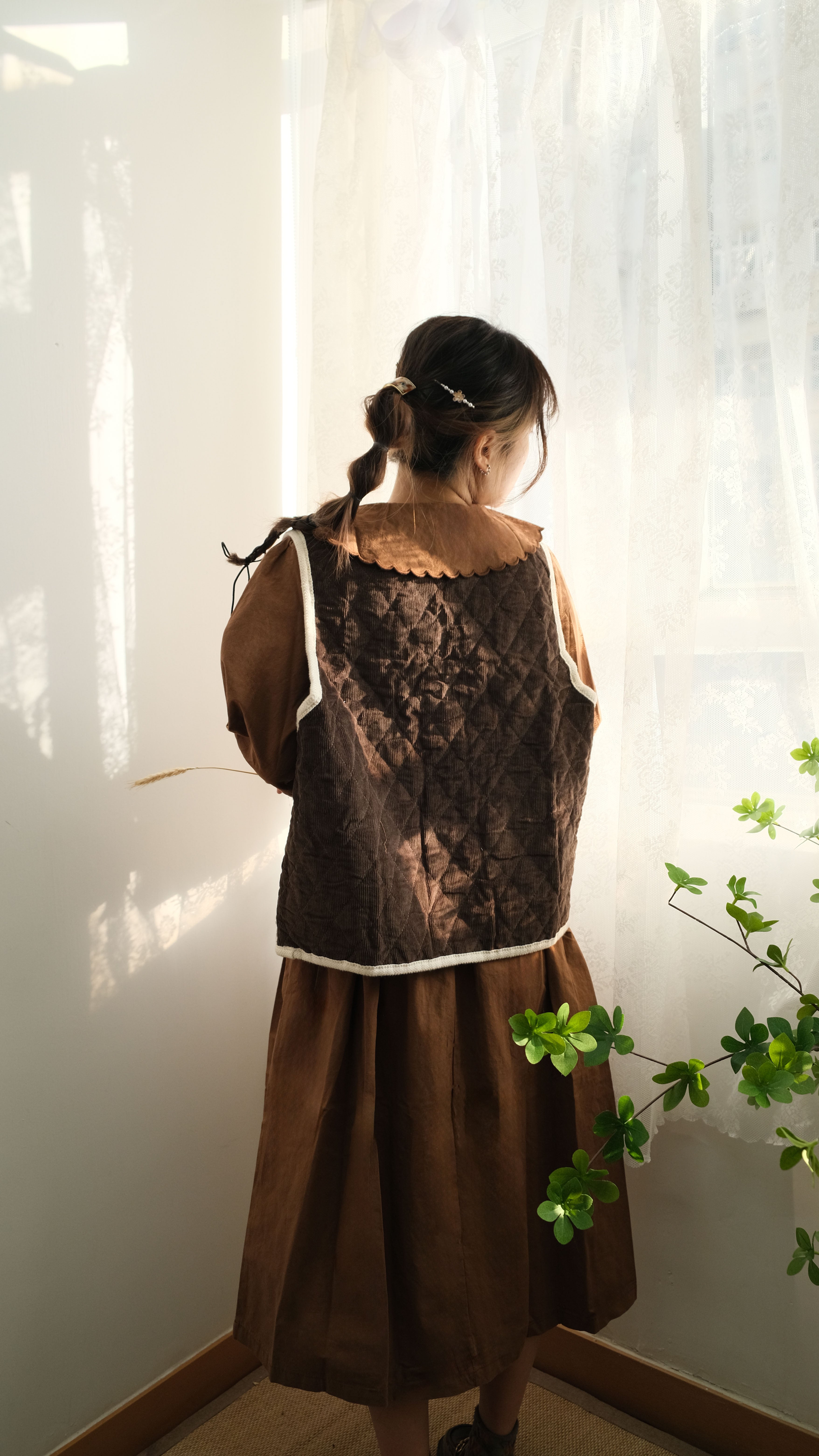 【最新產品】向日葵刺繡連身裙