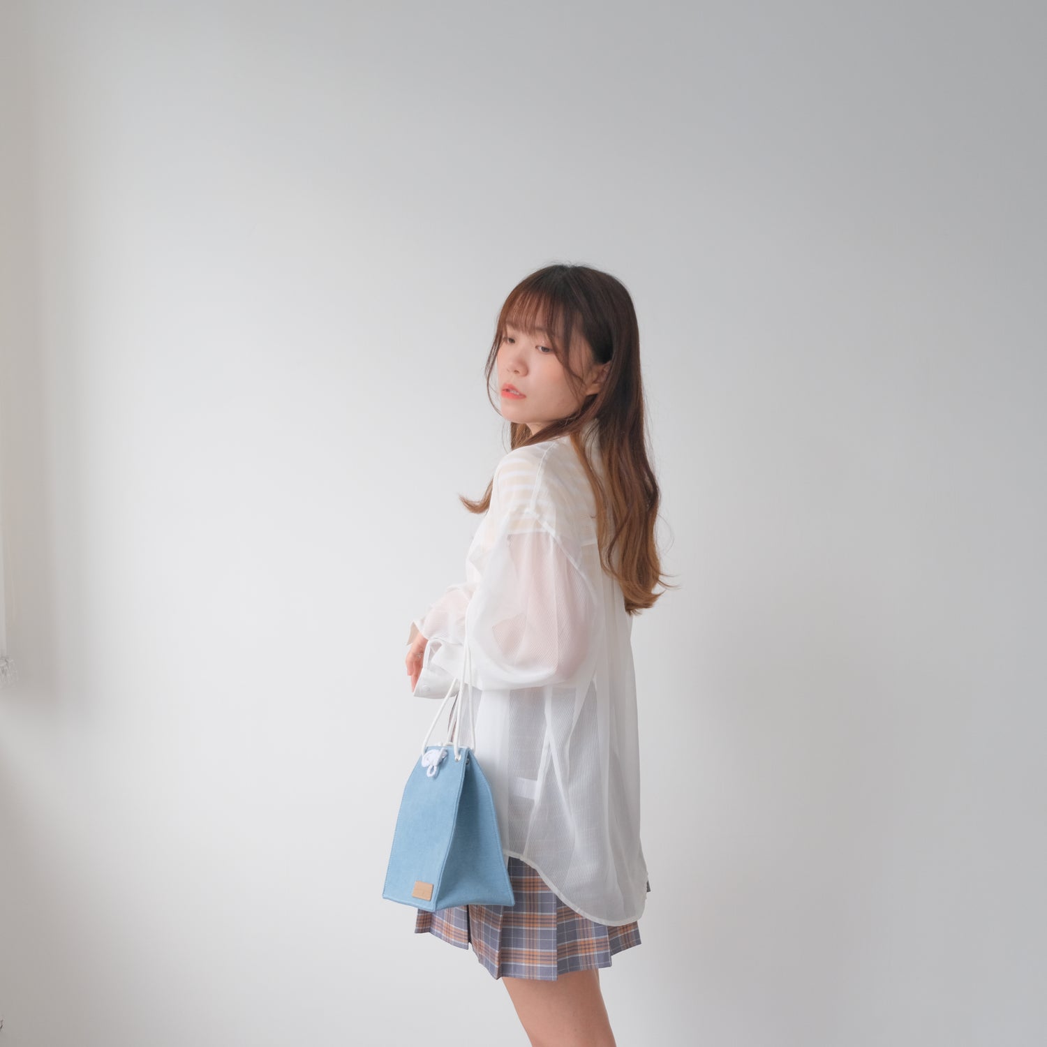 【New】Denim Omamori Cloth Bag - (3 colors)