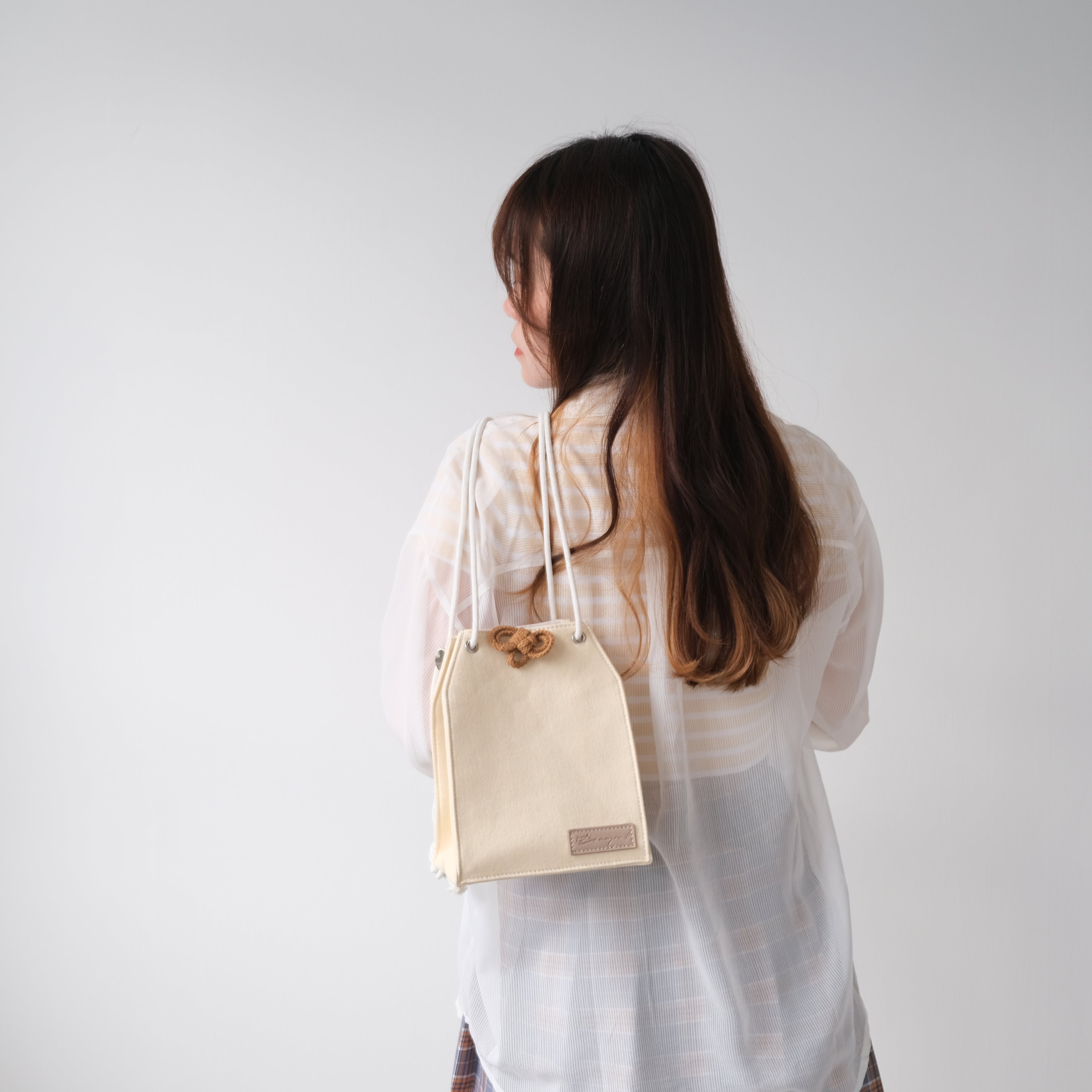 【New】Denim Omamori Cloth Bag - (3 colors)