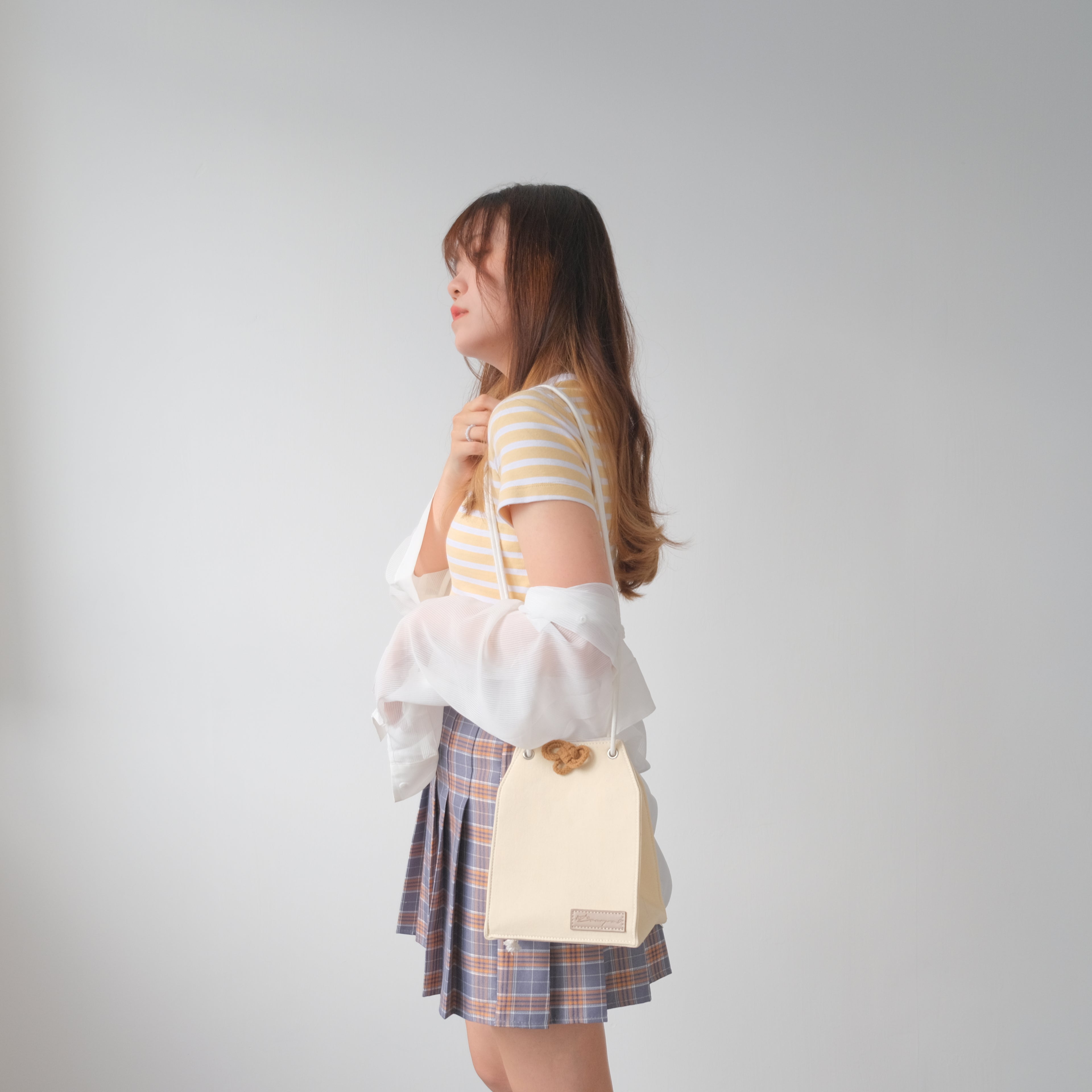 【New】Denim Omamori Cloth Bag - (3 colors)