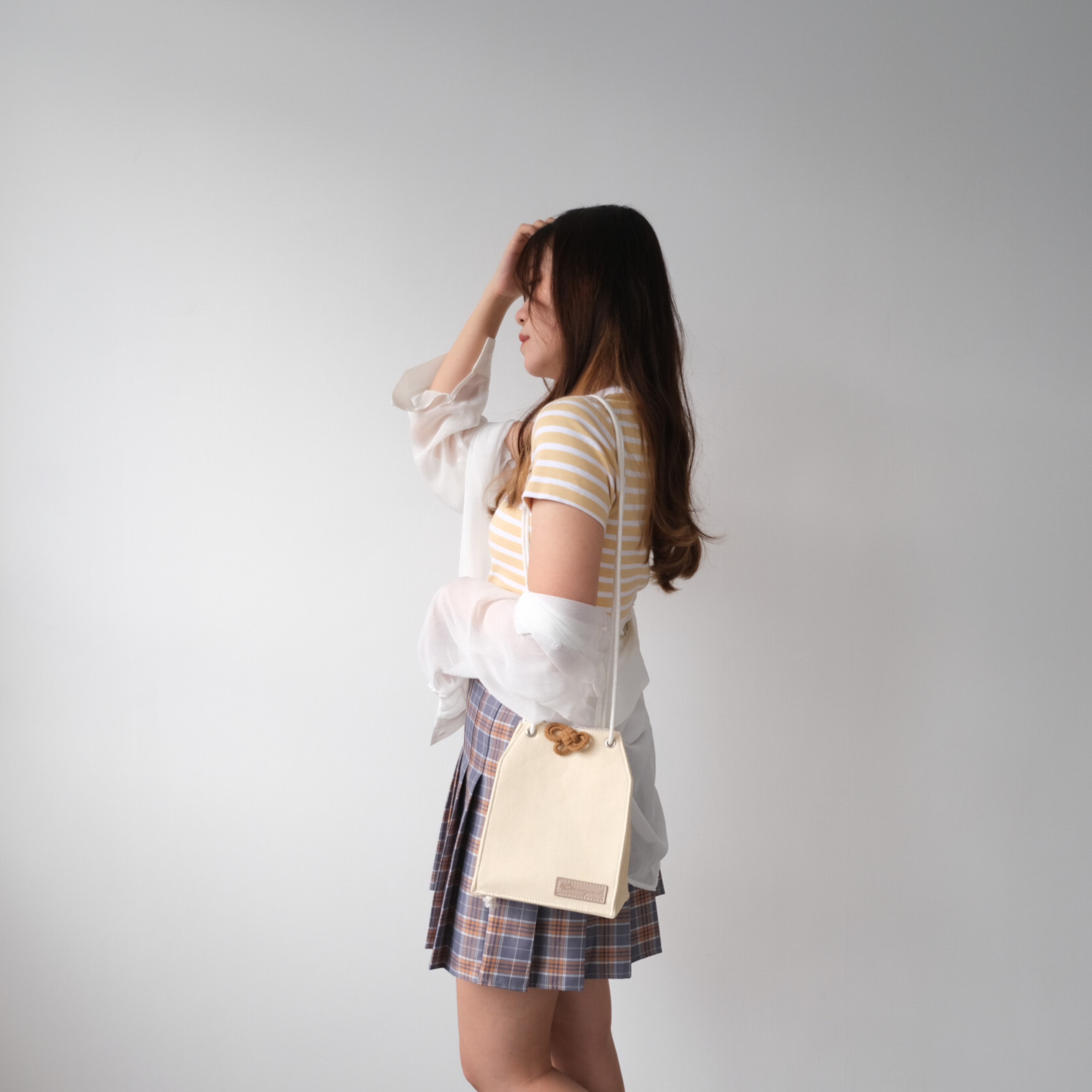 【New】Denim Omamori Cloth Bag - (3 colors)