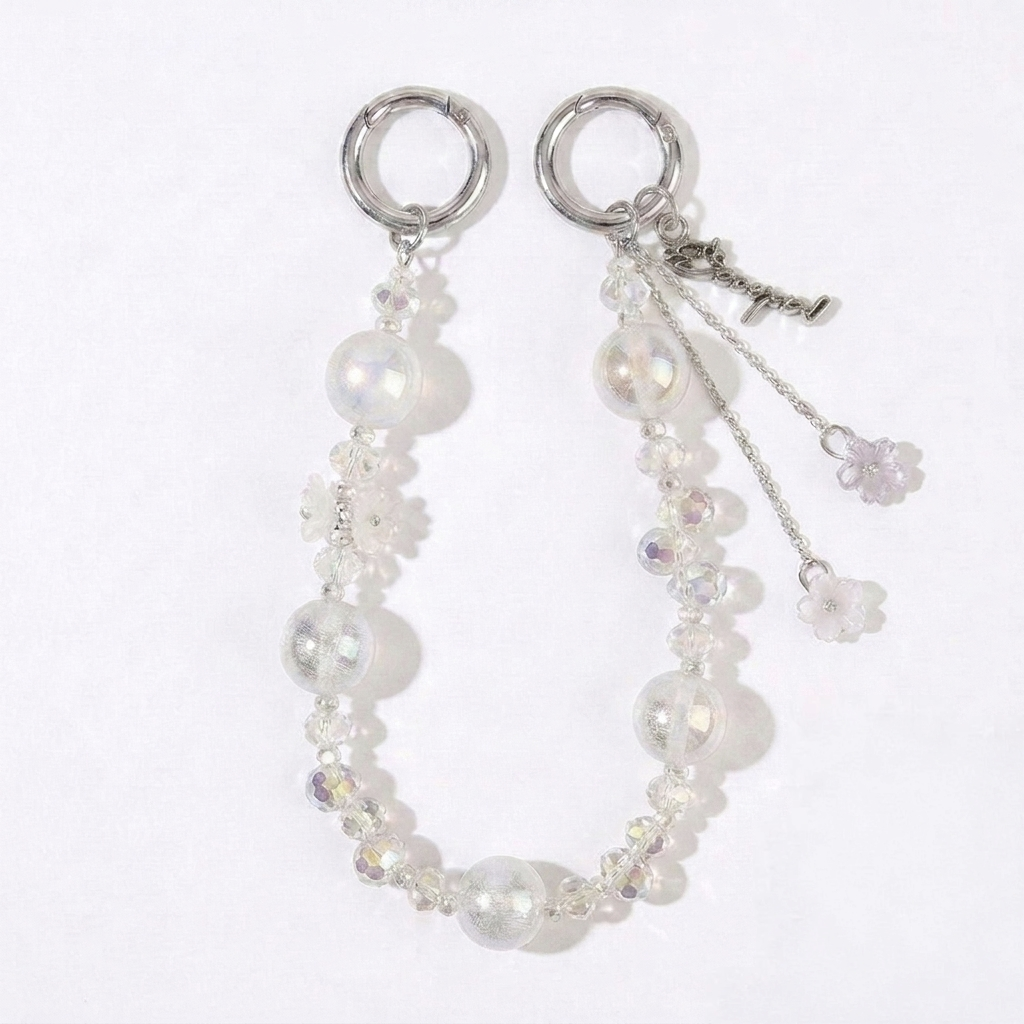Sakura Dewdrop Beaded Bag Charm