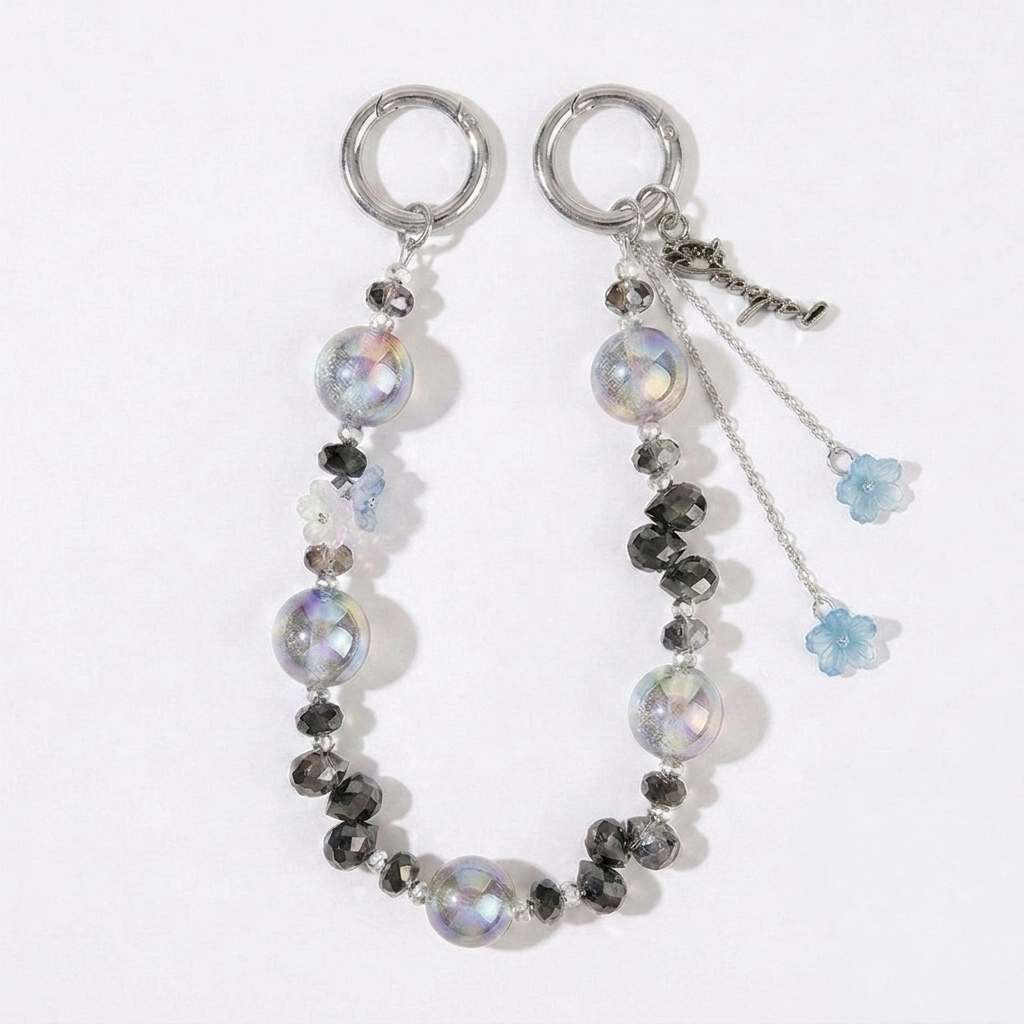 Sakura Dewdrop Beaded Bag Charm