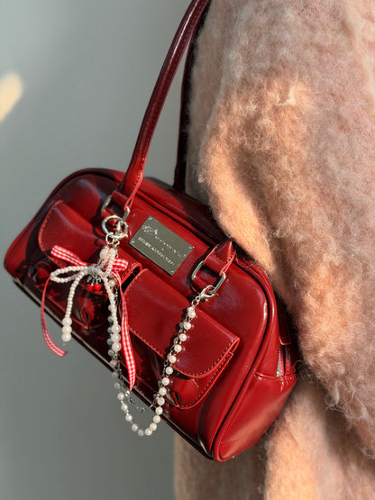 日系圓角側背包