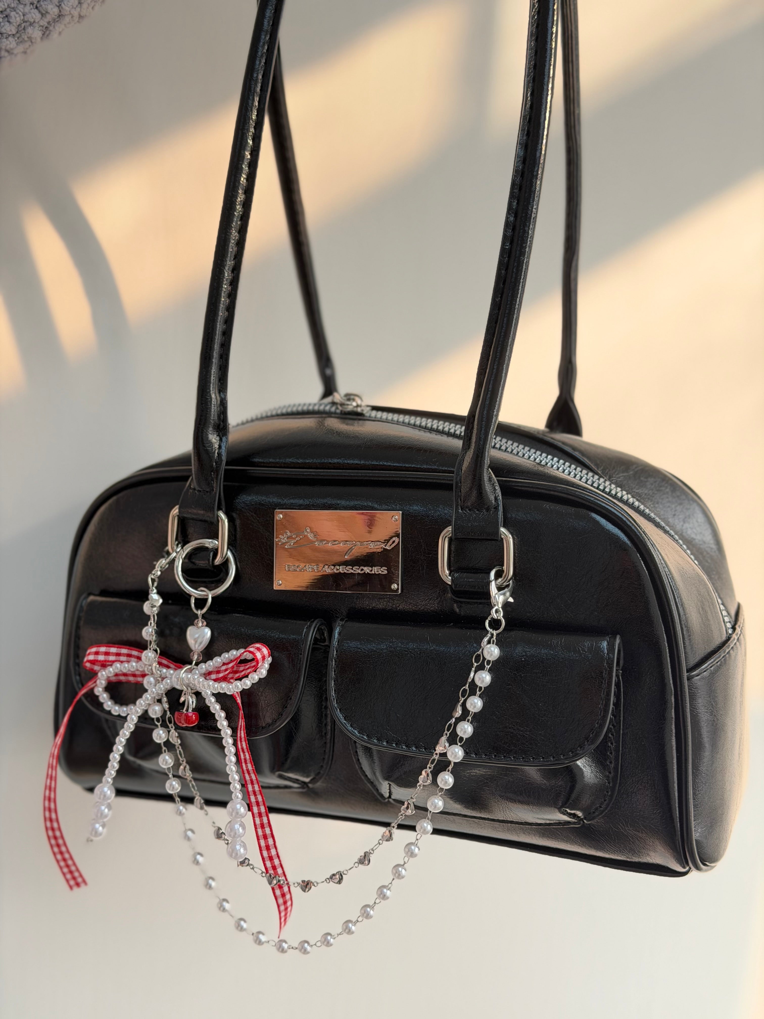 日系圓角側背包