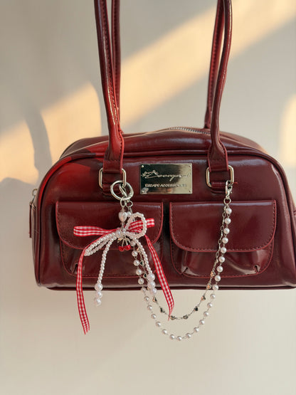 日系圓角側背包