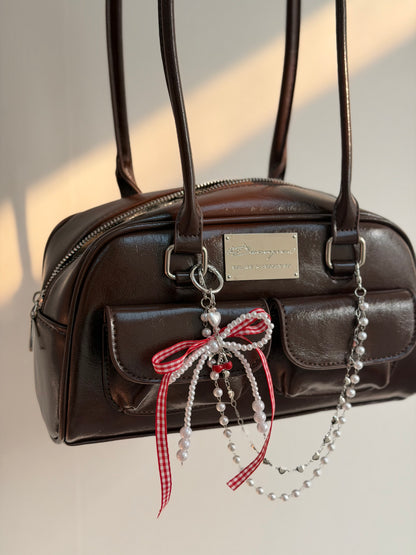 日系圓角側背包