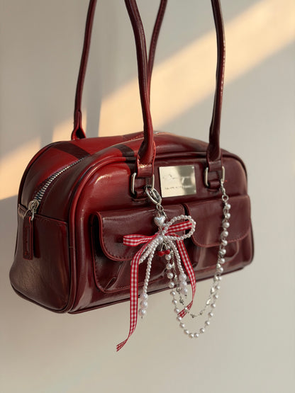 日系圓角側背包