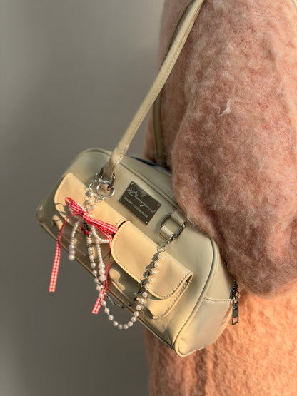 日系圓角側背包