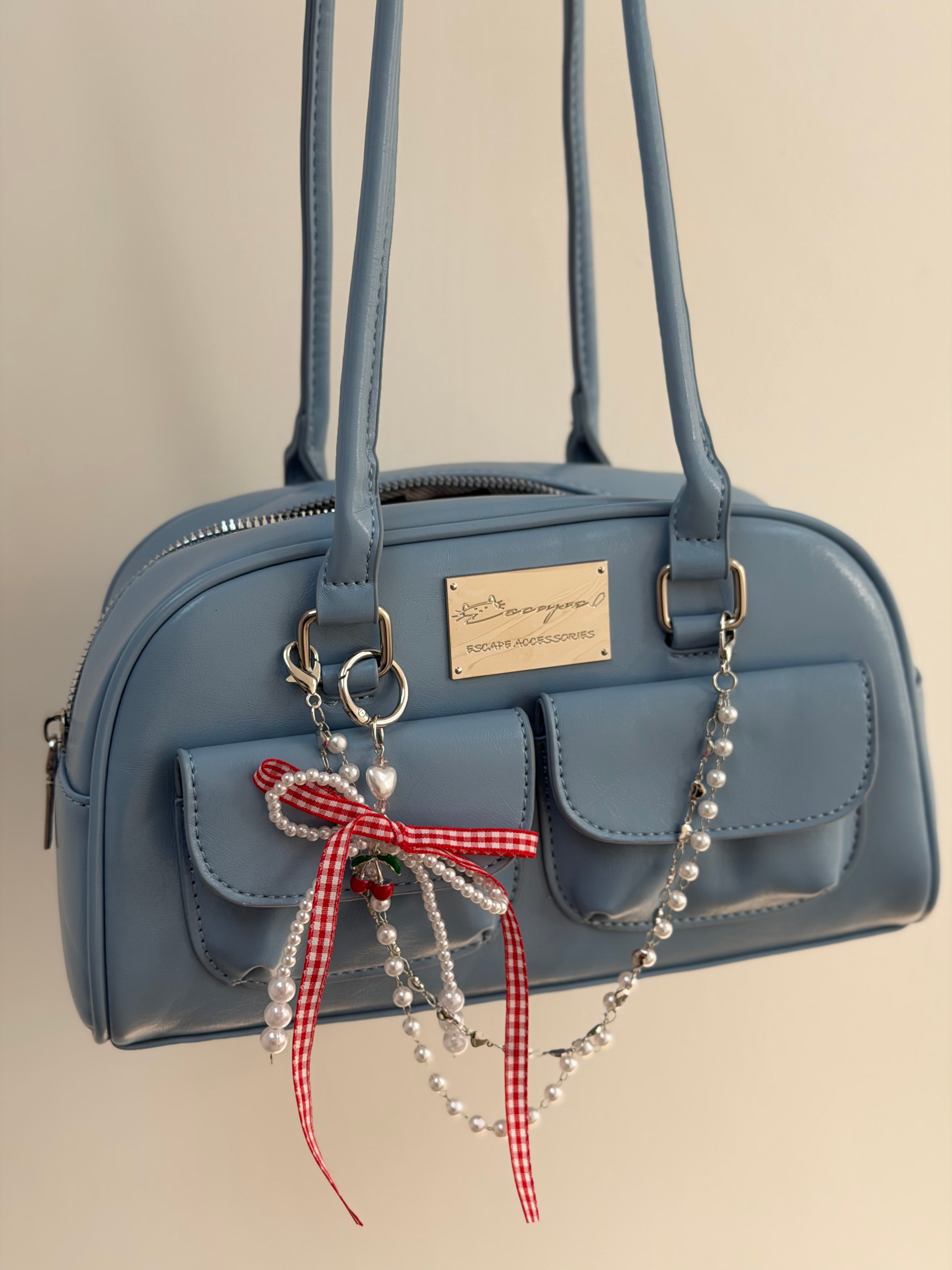 日系圓角側背包