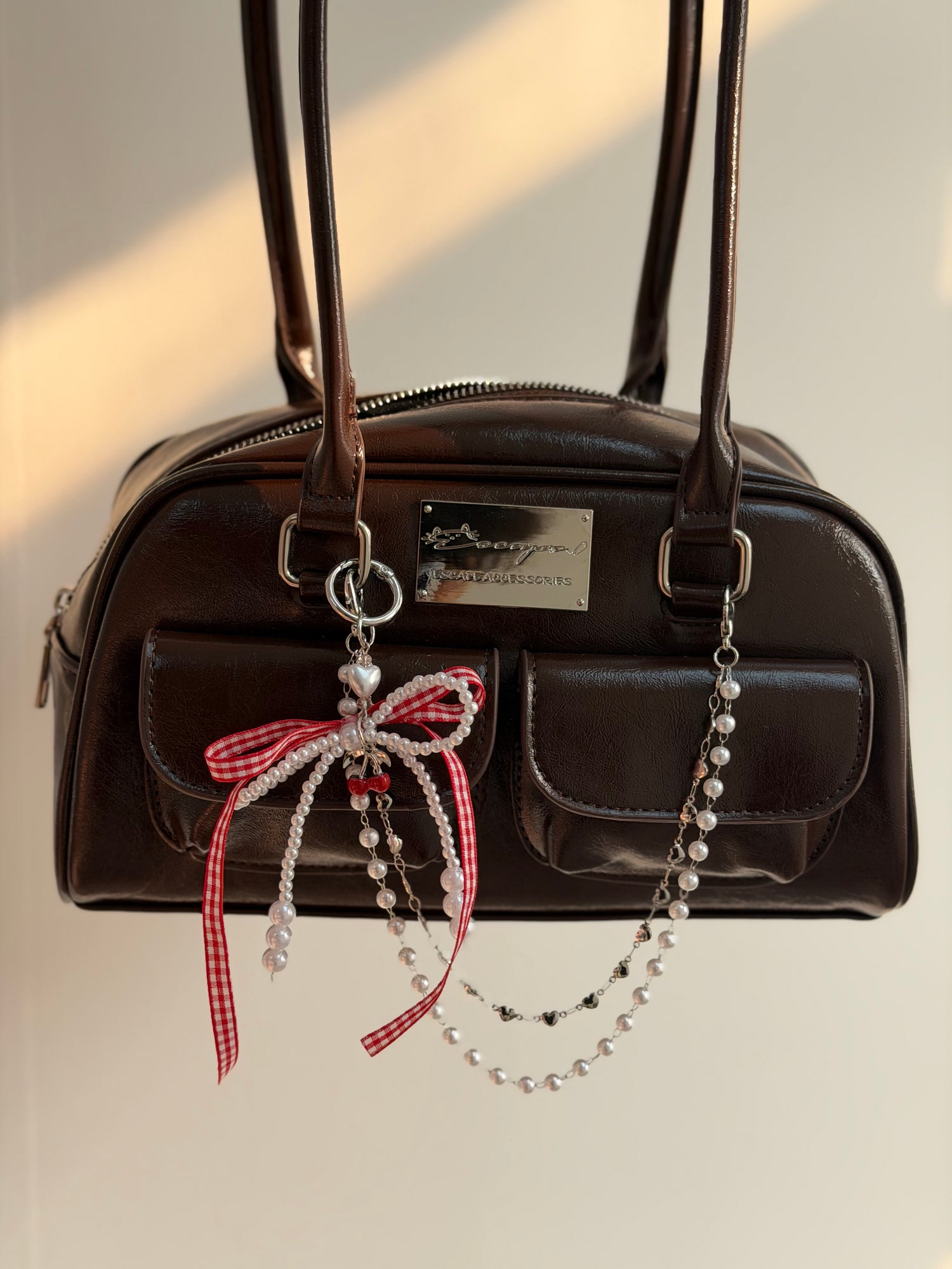 日系圓角側背包