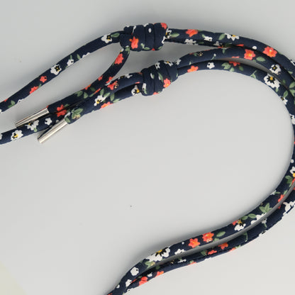 Destiny · Rope Phone Strap | Chiffon floral series (Wild red flowers)