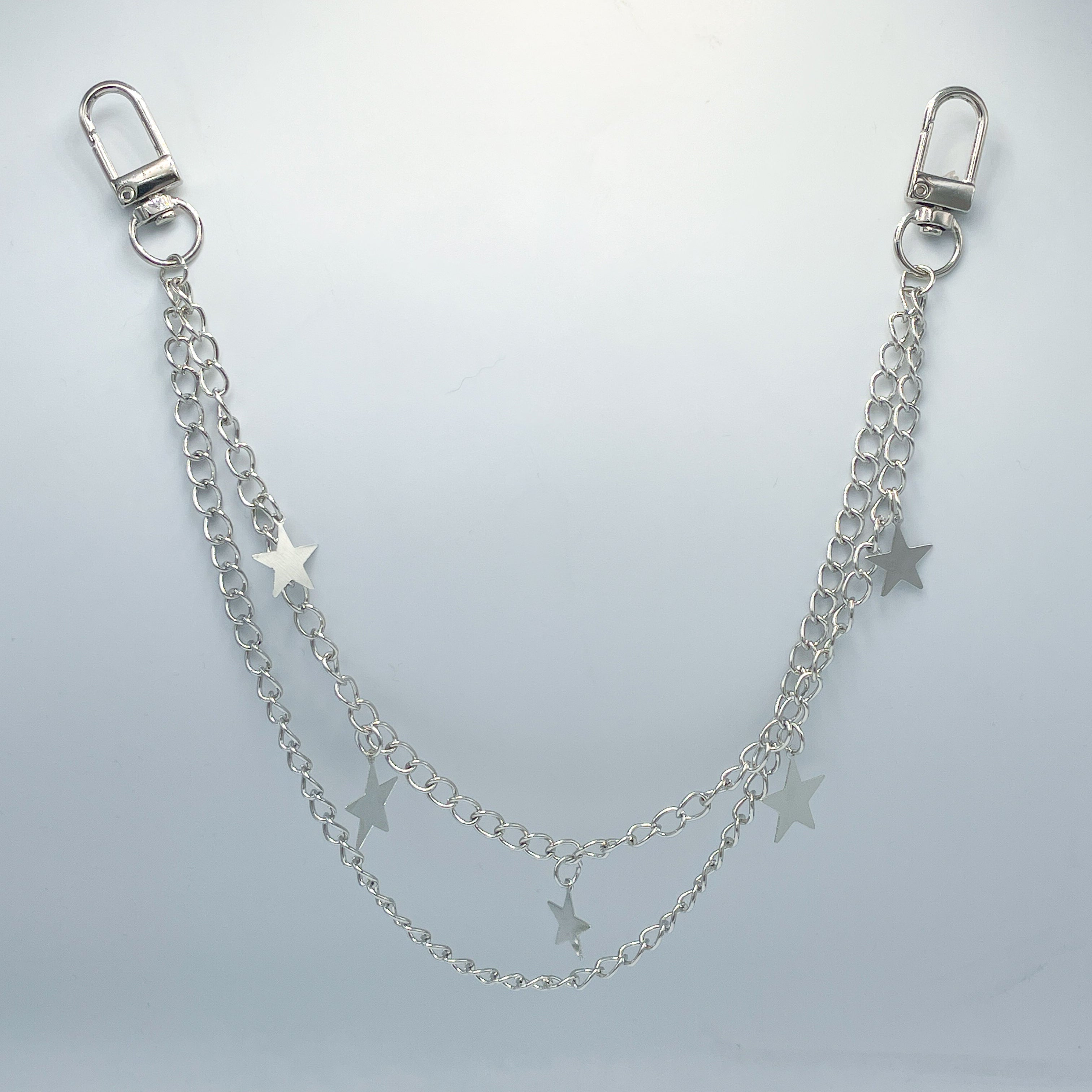 Minimalist Orbit: Double-Layer Star Bag Chain Accessories