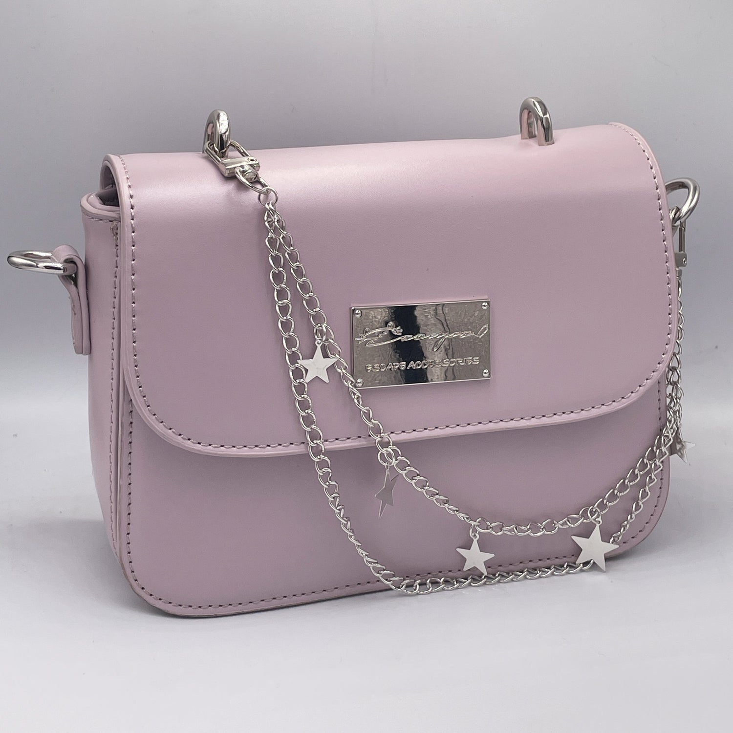 Minimalist Orbit: Double-Layer Star Bag Chain Accessories