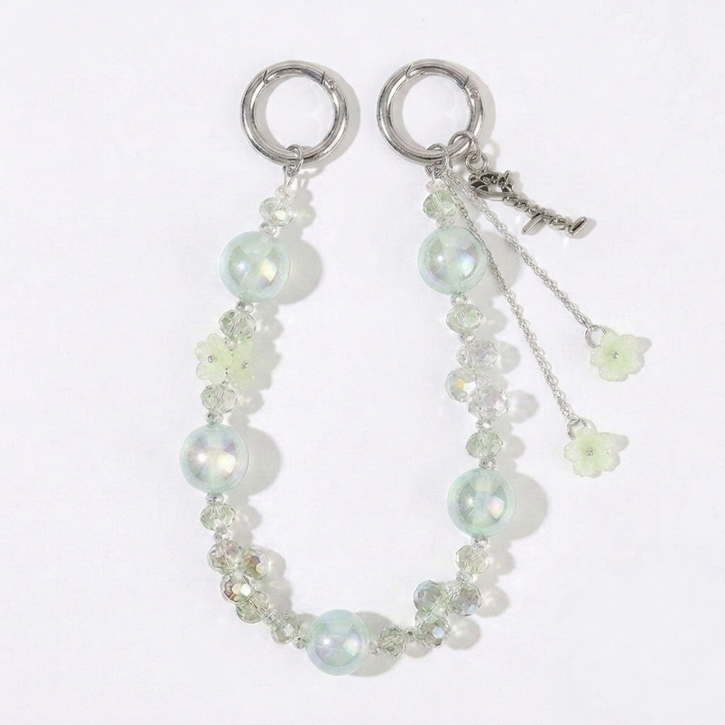 Sakura Dewdrop Beaded Bag Charm