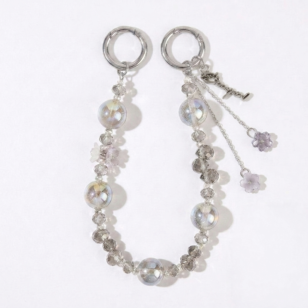 Sakura Dewdrop Beaded Bag Charm