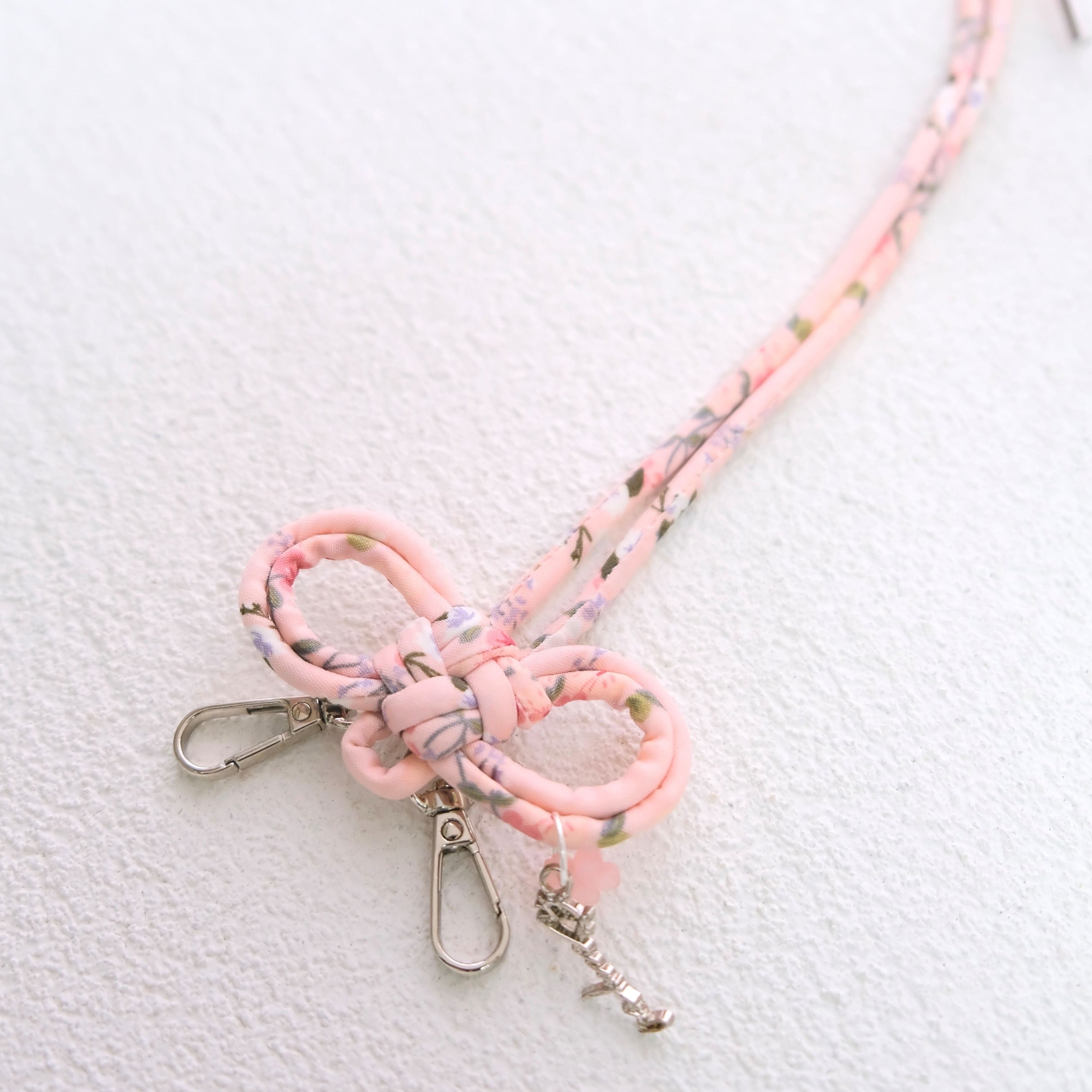 Destiny · Rope Phone Strap | Chiffon floral series (Sakura Pink ...