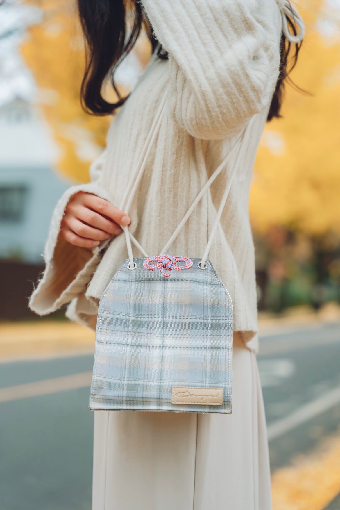 Deer in Snow - Omamori Cloth Bag